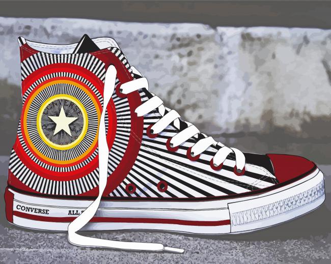 Converse Shoe Paint By Numbers 